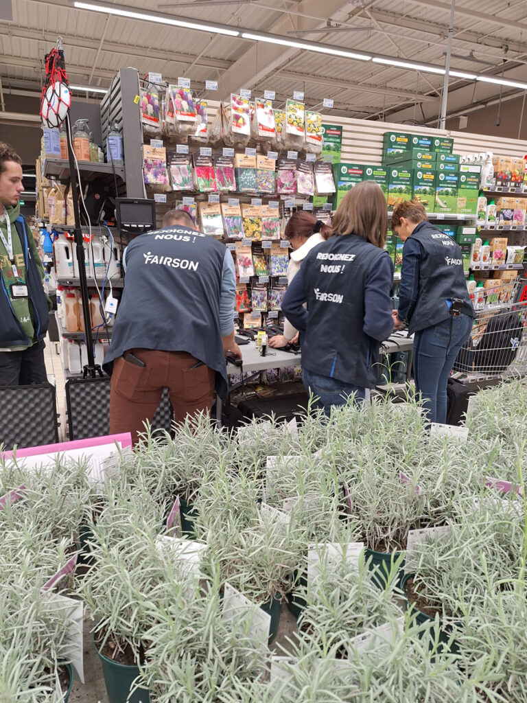  Inventaire d'un rayon de bricolage et de jardinage