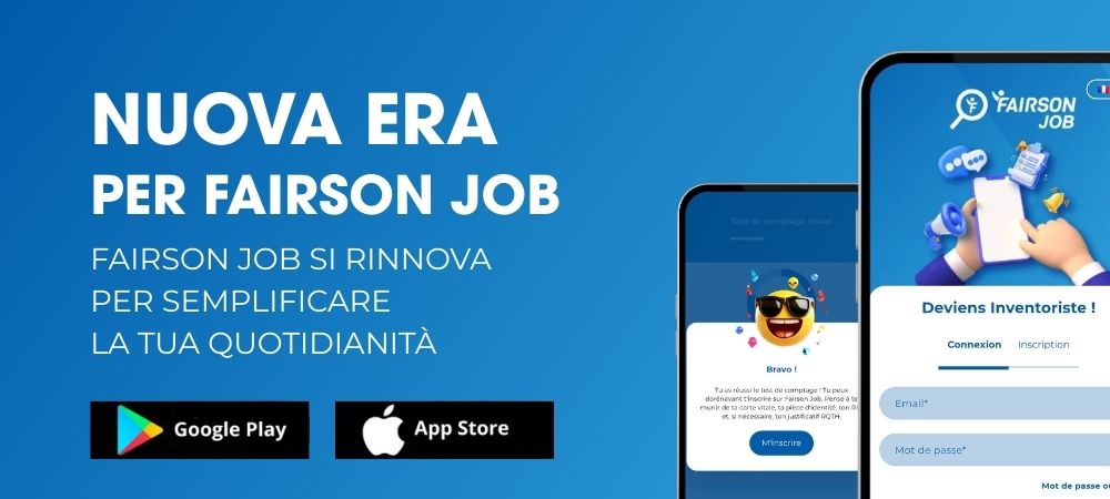 Fairson Job nuova versione più semplice e intuitiva