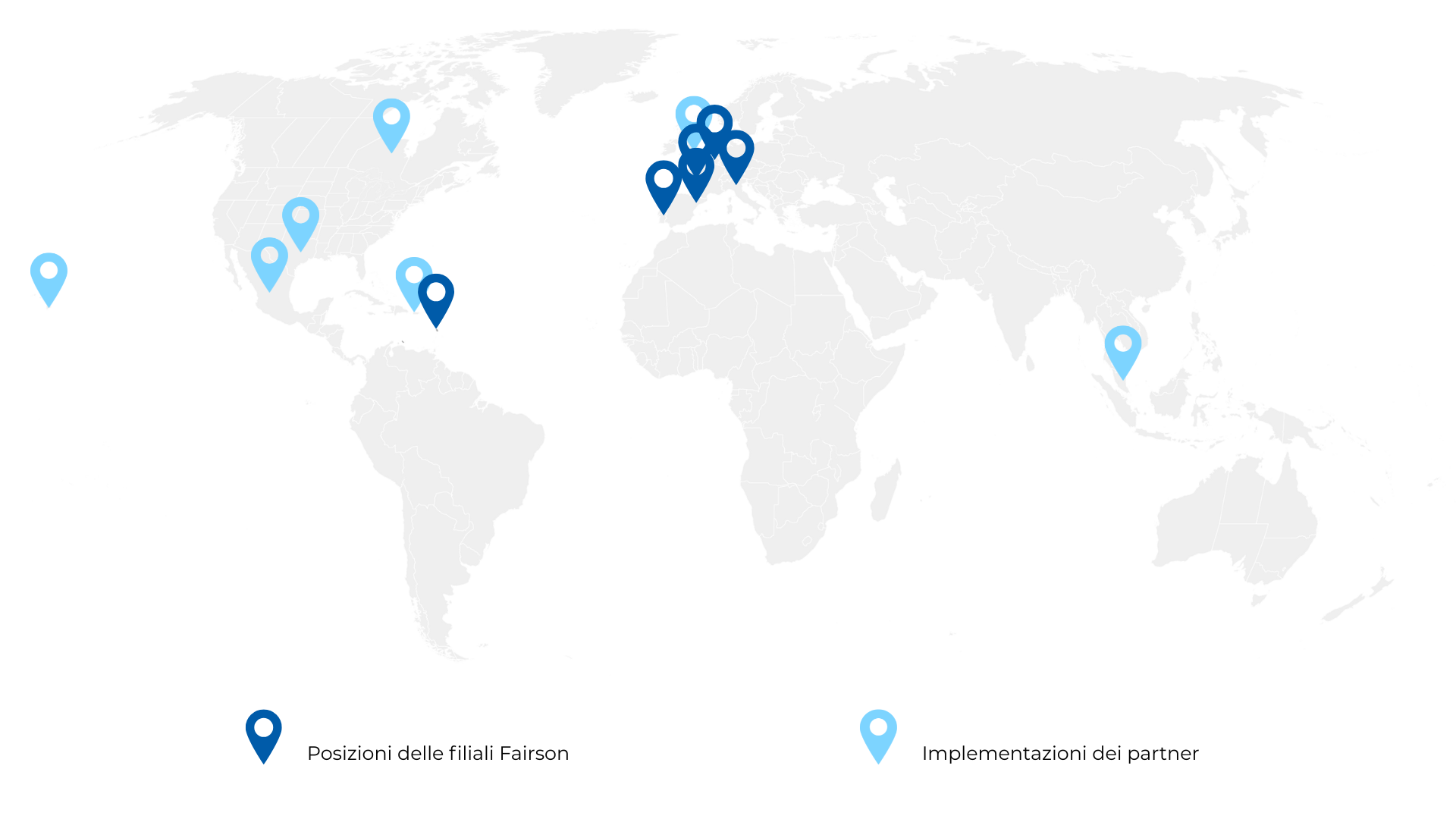 mappa dell’insediamento mondiale di Fairson